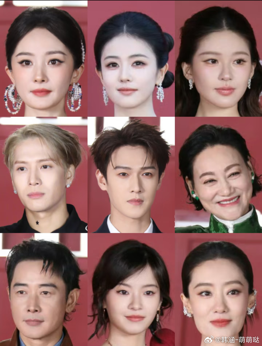 时尚芭莎盛典红毯怼脸生图合集来啦原相机直出，无厚重滤镜，最考验皮肤状态和五官底子