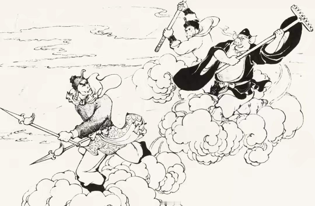 西游记连环画：这个妖怪是谁？转身就跑的原型竟也是三国名将

翻开《西游记》看这段
