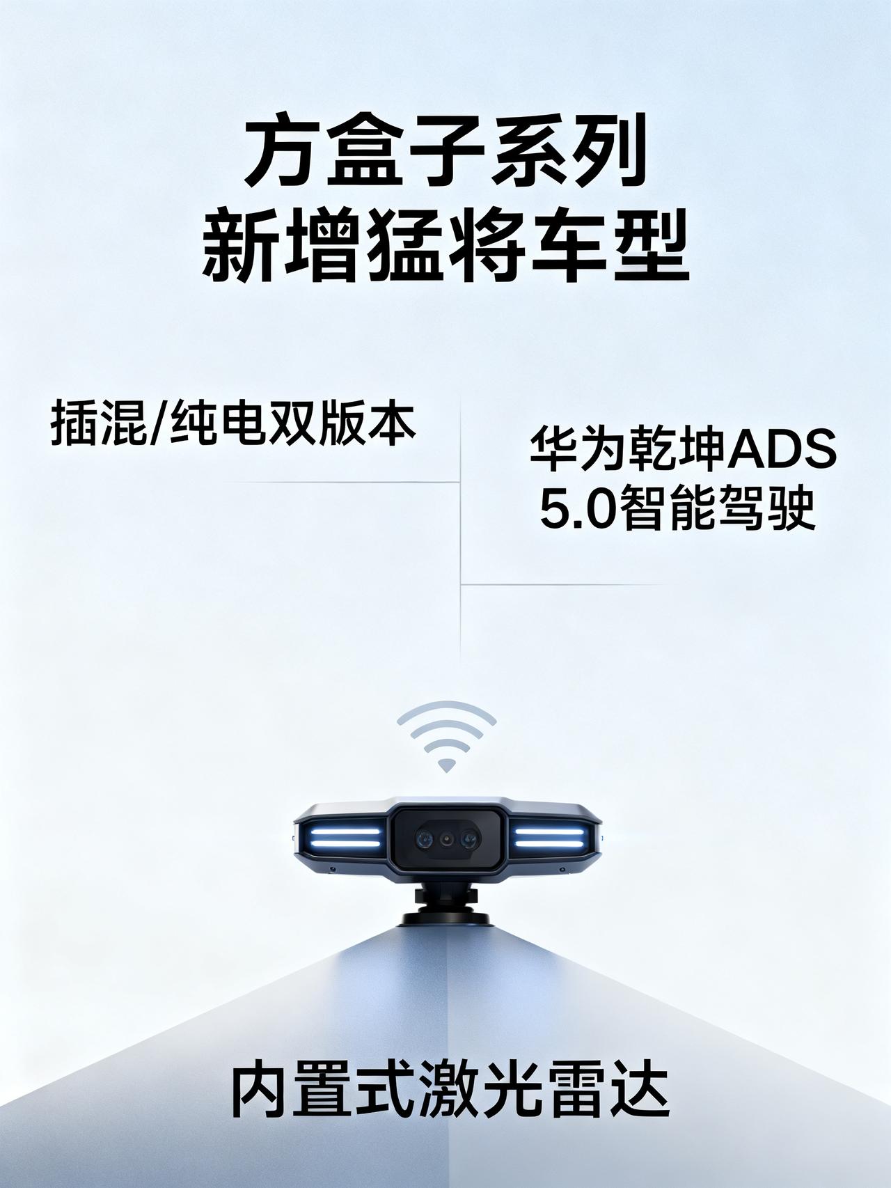 方程豹又出硬派SUV，实车到店，激光雷达内置，续航超600km
方盒子系列新增猛