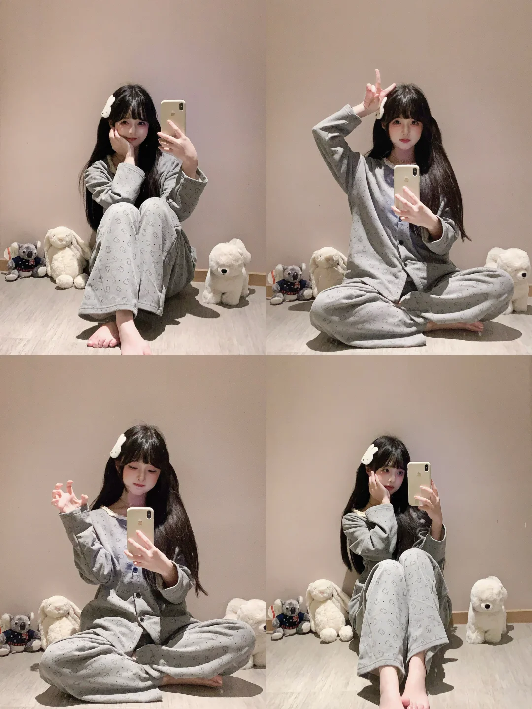 🩶存一些宅家对镜拍照姿势