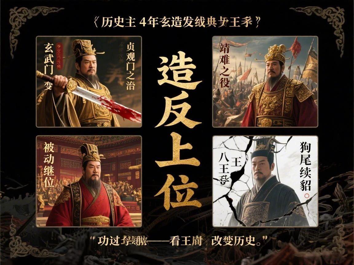 史上最成功的4位“造反王爷”：有人成千古一帝，有人成千古笑柄！
皇位的继承，历来