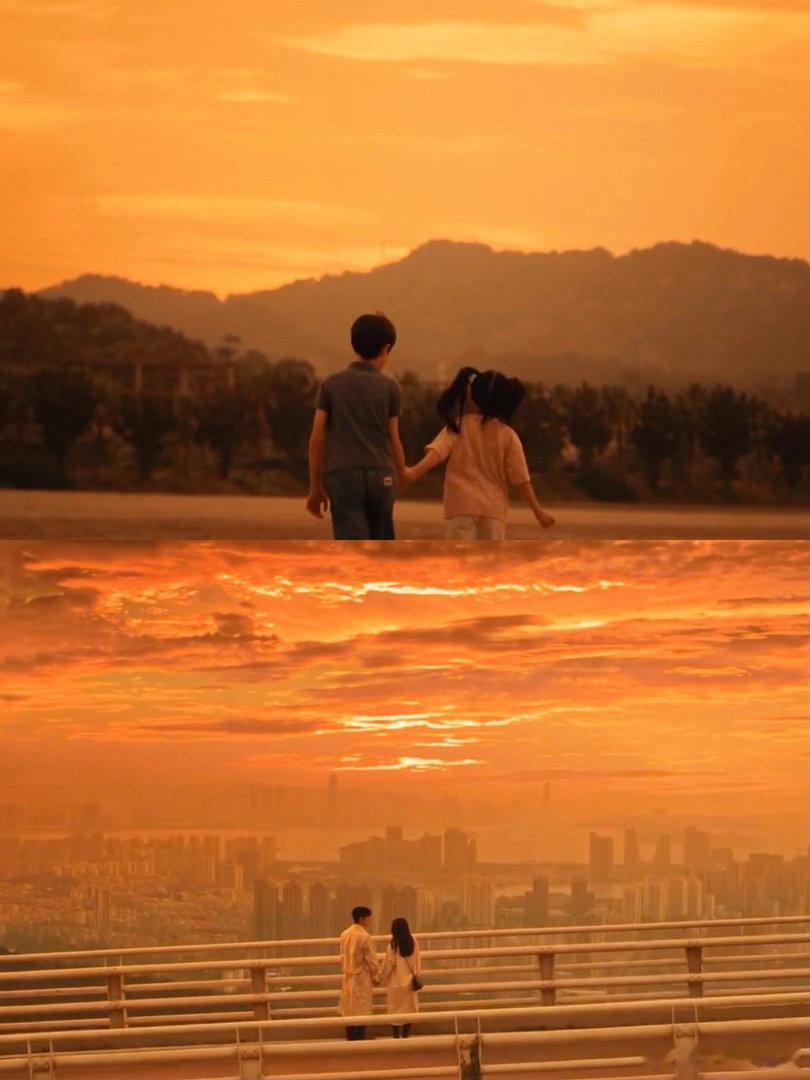 周瑾和江寒声的故事开始于一场晚霞，所以有周瑾的每一次晚霞都很漂亮🤩天知道周瑾该