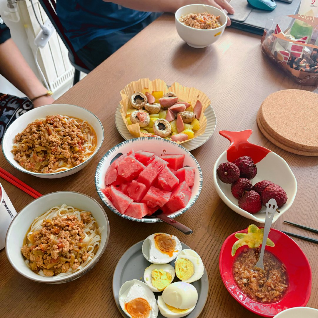 茄汁面早餐 