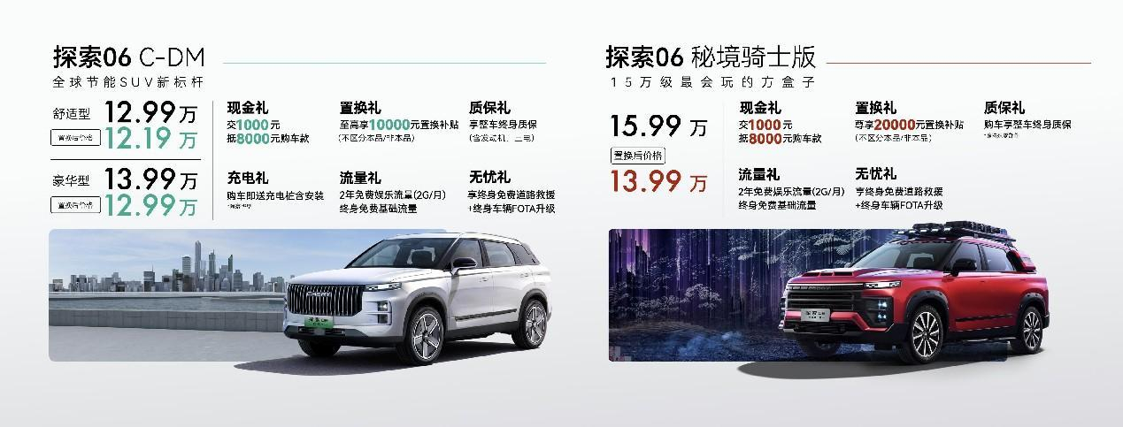 奇瑞汽车最年轻、最时尚的探索序列再出“燃油+混动”爆款CP于北京车展正式上市。“