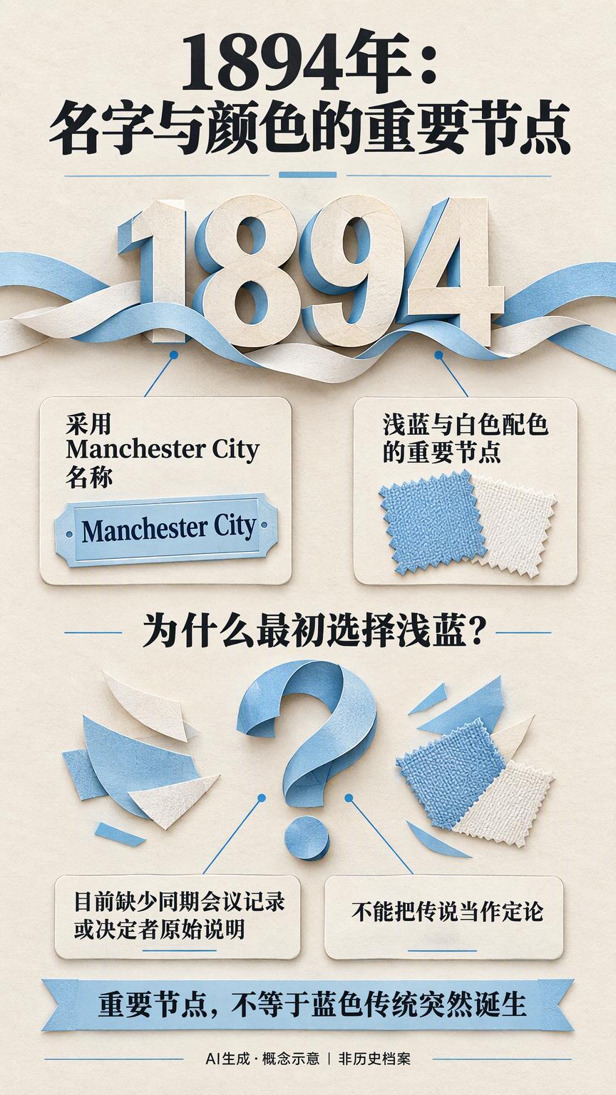 曼城为什么穿天蓝色：这套主色不是1894年突然出现的英超 2026/27赛季曼城