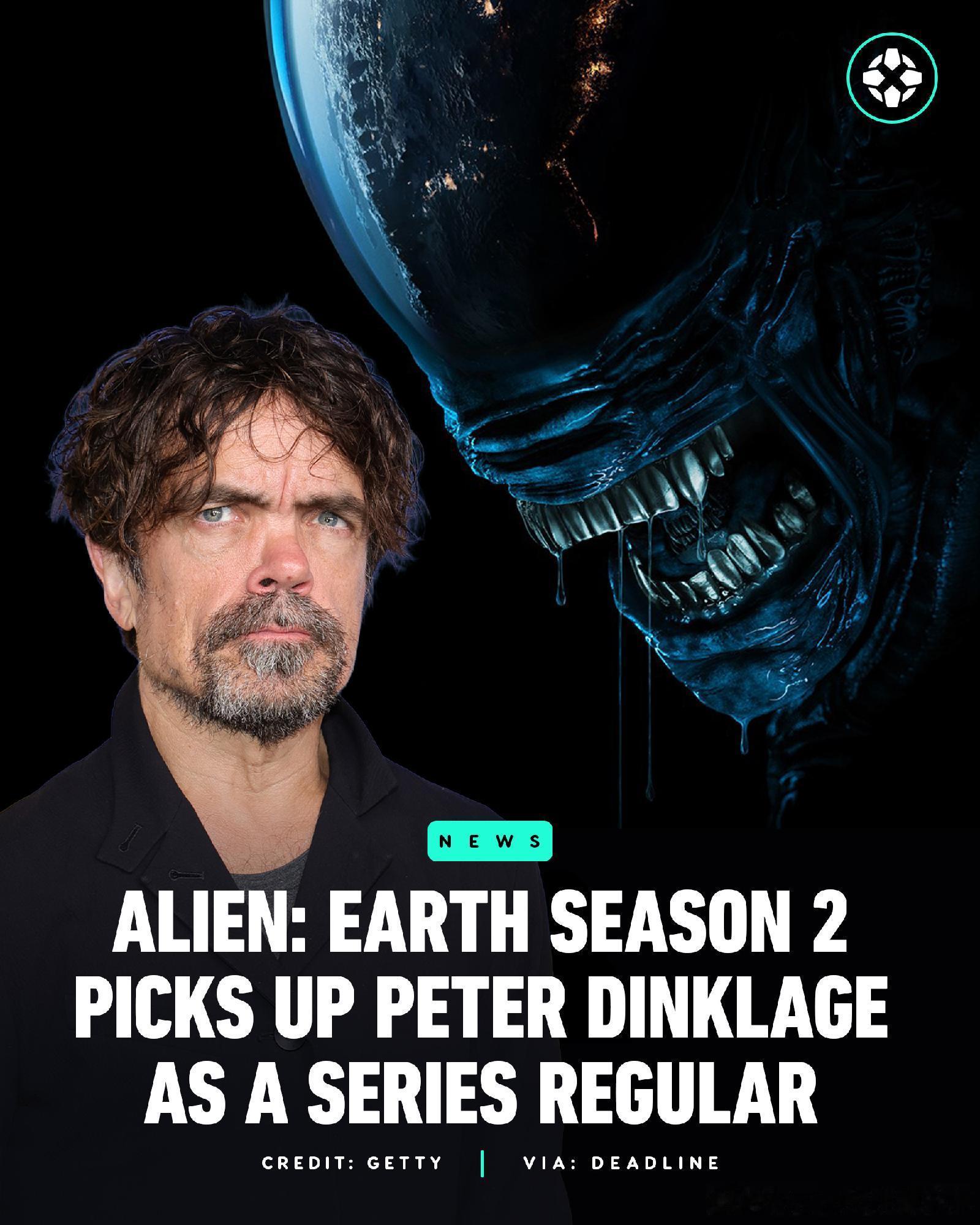 亿万同人字幕组  《权力的游戏》明星彼得·丁克拉奇将以神秘角色加入《异形：地球》