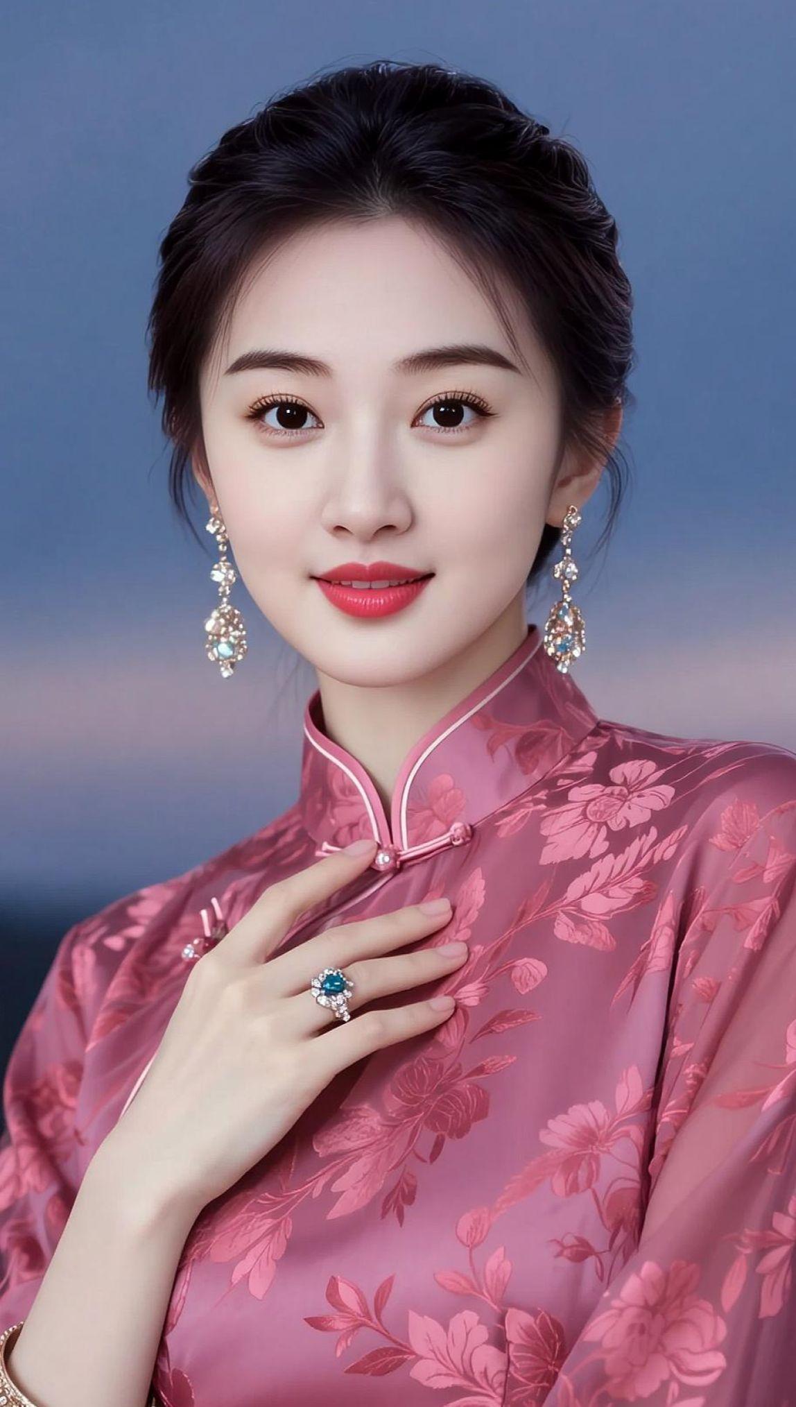 AI温婉旗袍写真 抖音ai创作 高颜值