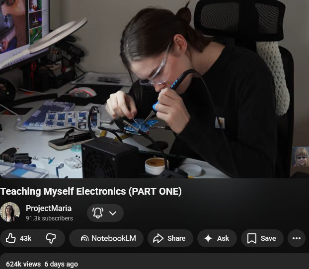 美国计算机科学专业的女生，自学电子工程，焊电路板。第一期自学视频发出来，6天62