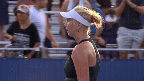 WTA500 华盛顿站第二轮，4号种子陶森经过3小时10分钟的鏖战以3-6 7-