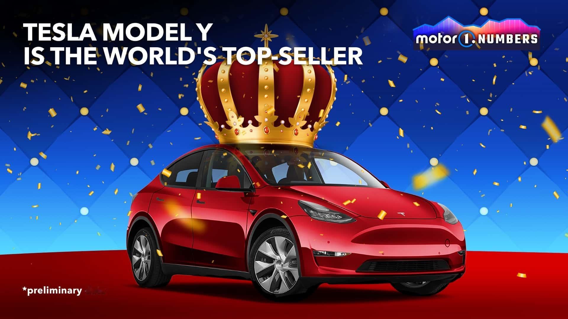 2023年全球最佳销售车型特斯拉Model Y，一共卖了123万辆。有意思的是排