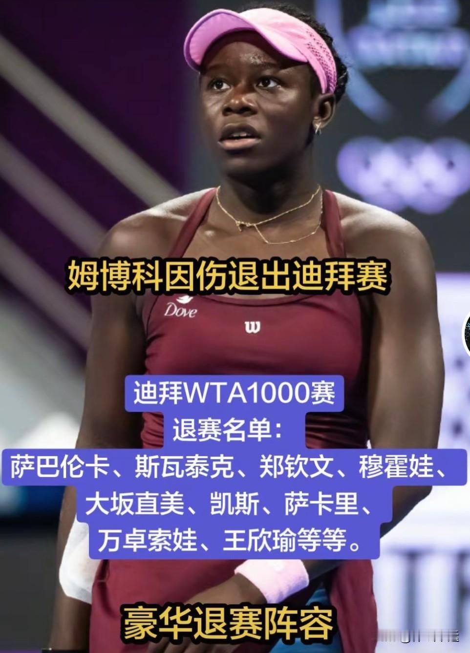 ✅快讯，维多利亚·姆博科（Victoria Mboko，加拿大，11号种子） 因