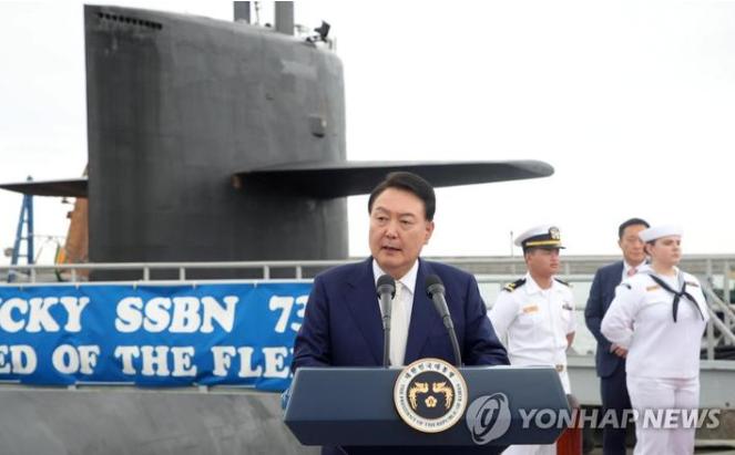 韩国总统尹锡悦称：我是首个登上美国战略核潜艇的盟国总统
满满的“他还得谢谢咋呢”