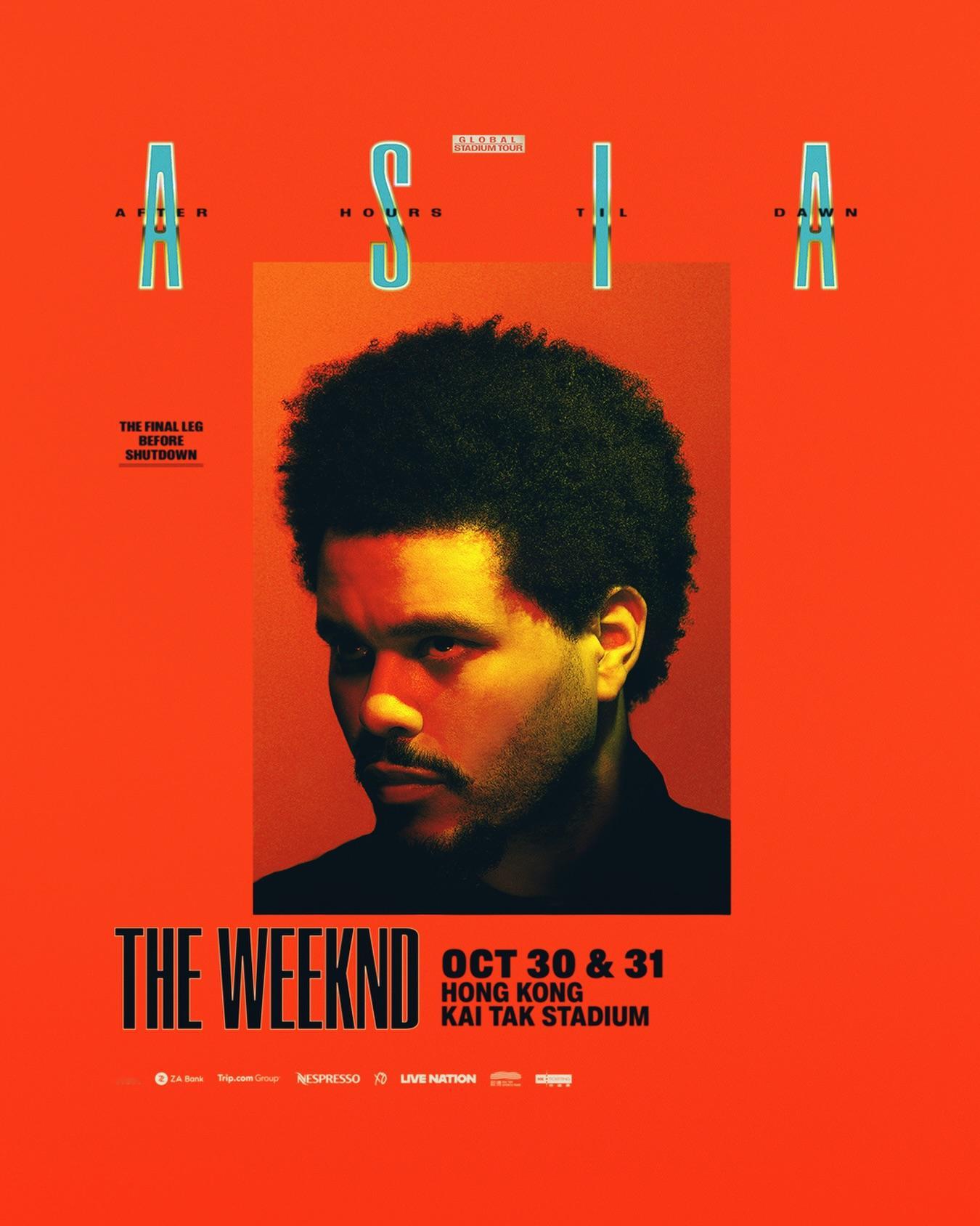 【🚨】The Weeknd 官宣最新香港演唱会『After Hours til