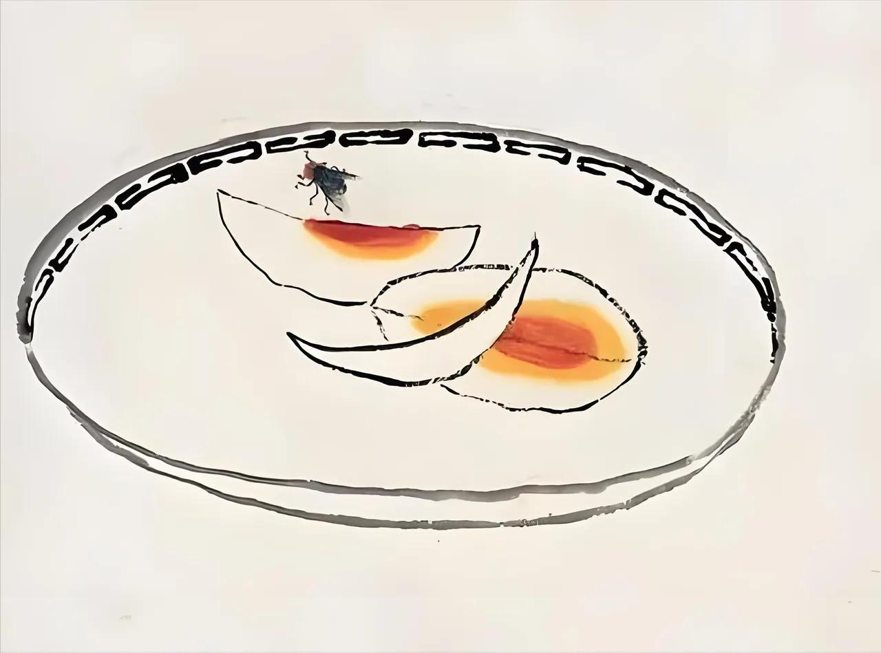 1953年，两块钱买来的苍蝇

1953年，北京跨车胡同，齐白石家门口来了个穿中