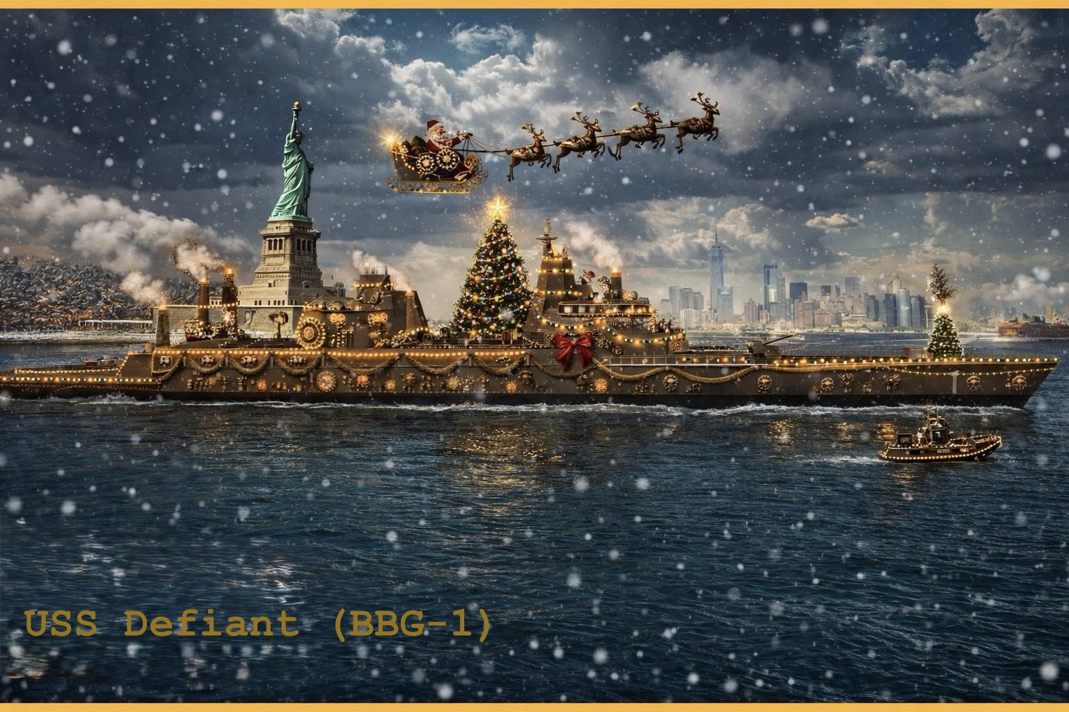 特朗普级无畏号导弹战列舰(BBG-1)祝美国海军圣诞快乐热点观点烽火问鼎计划