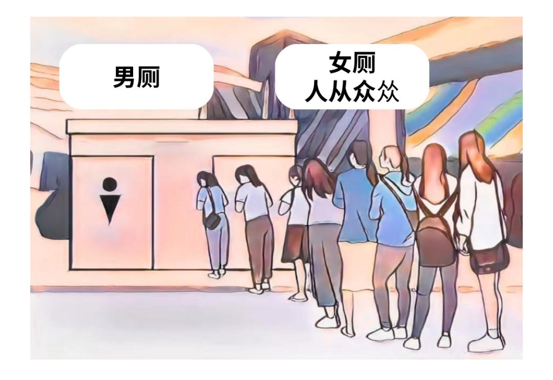 【男厕改女厕，发生两个意外！】五一期间，晋祠将男厕临时改为女厕景区获全网点赞，这