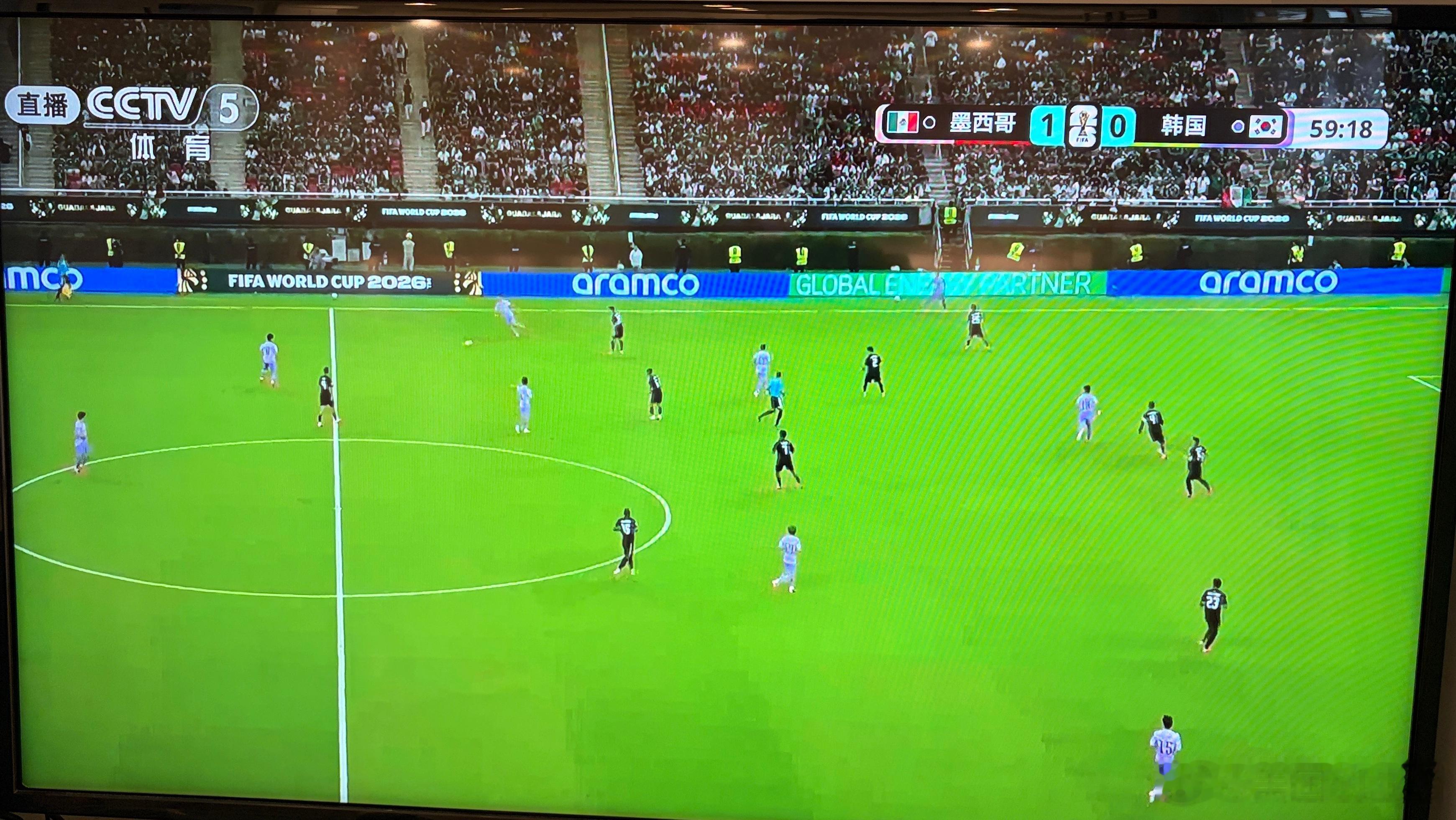 墨西哥🇲🇽 🆚 韩国🇰🇷CCTV5 足球评论员不知道墨西哥在北美，一直