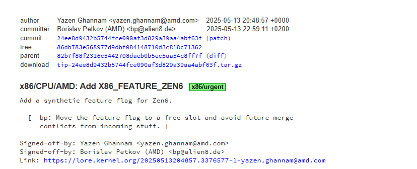 【Zen 6 架构首秀 Linux，AMD 加速下一代处理器布局】AMD 已经开
