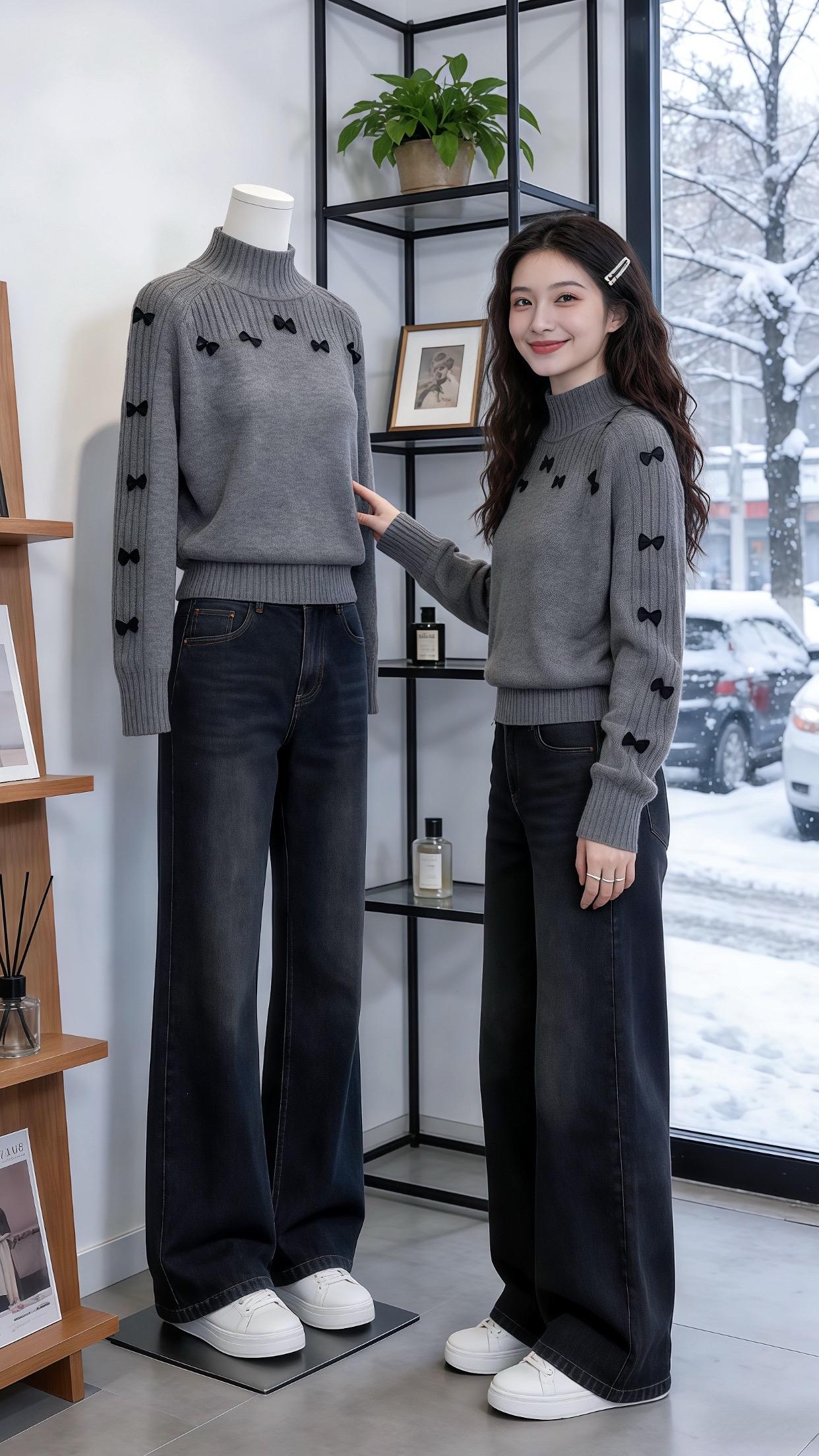 开启我的2026穿搭第一弹 我将用灰色系穿搭迎接下雪天 秋冬韩系氛围感...