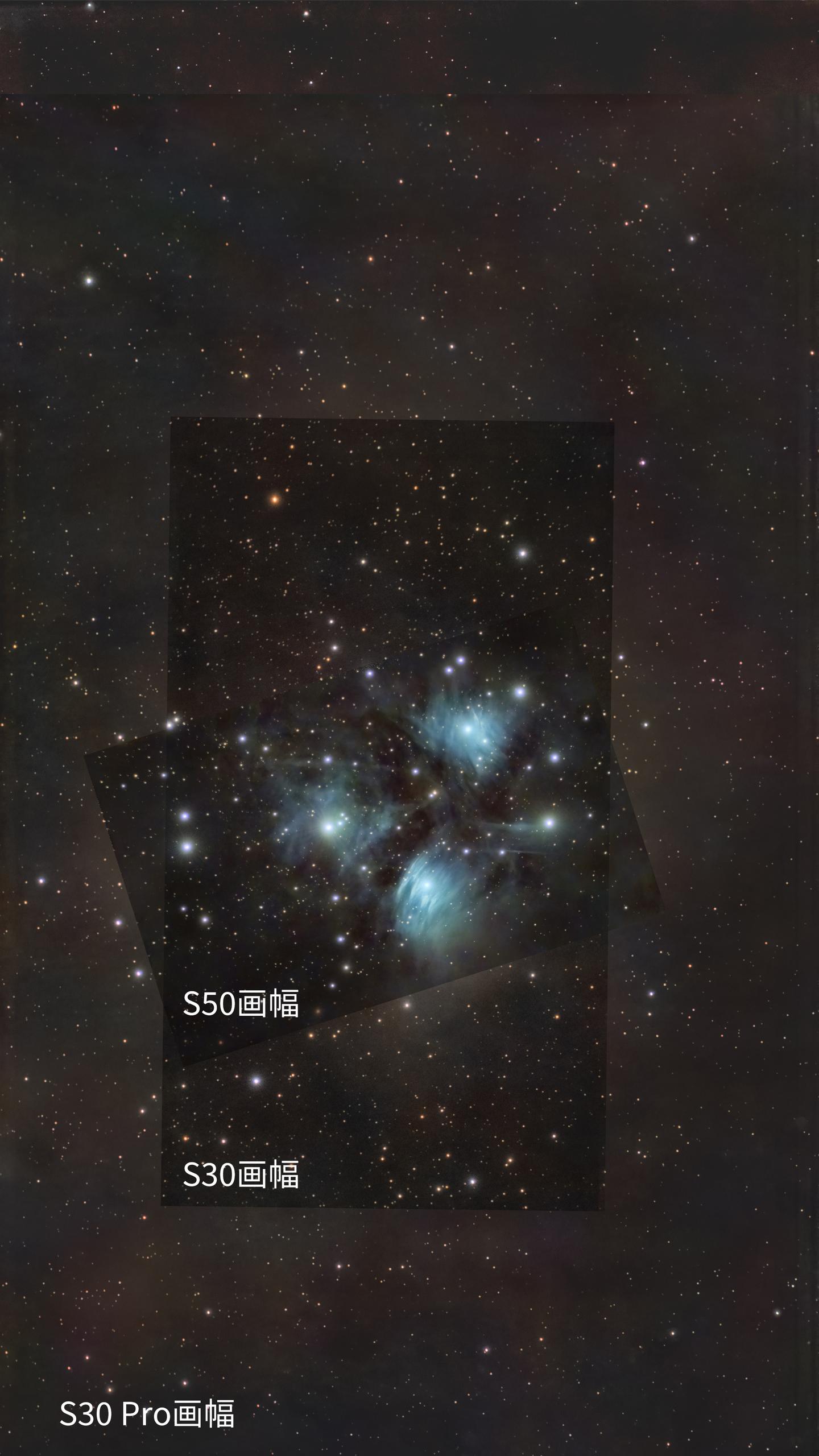 S30 Pro vs S30 vs S50画幅大小对比 作者：半波偶极子