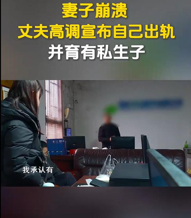 丈夫高调宣布出轨有私生子妻子崩溃，这有什么好崩溃的呢？又有什么好调解的呢？起诉离