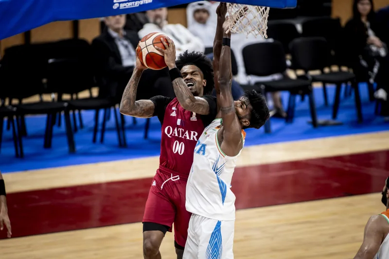 今天凌晨结束的一场世预赛D组小组赛，卡塔尔队以99比73击败印度队，古德温出场1