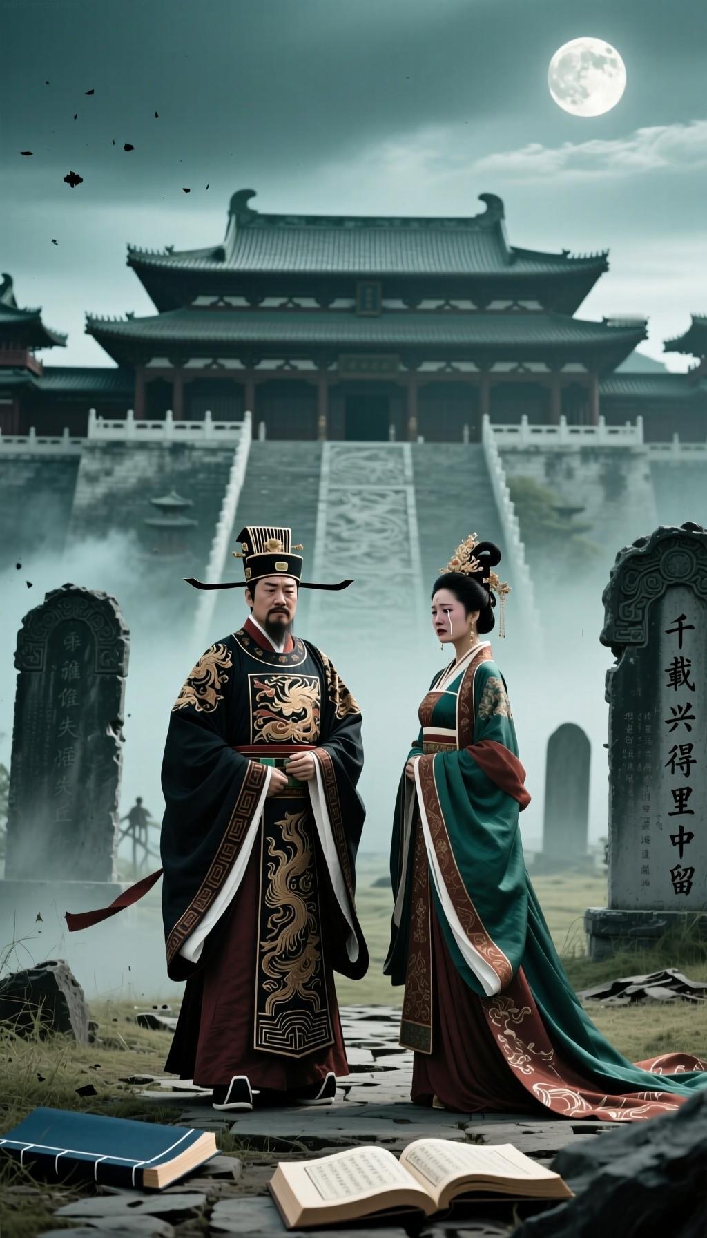 观史寄怀
 
青简尘封岁月悠，汉家宫阙影沉浮。
宦官权柄倾朝野，帝后威仪掩泪眸。