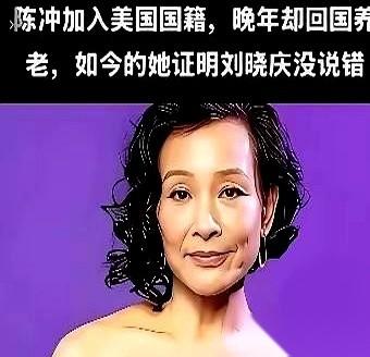 老公在旧金山拿手术刀，俩闺女在纽约波士顿混得风生水起。
65岁的陈冲，却拎着个没