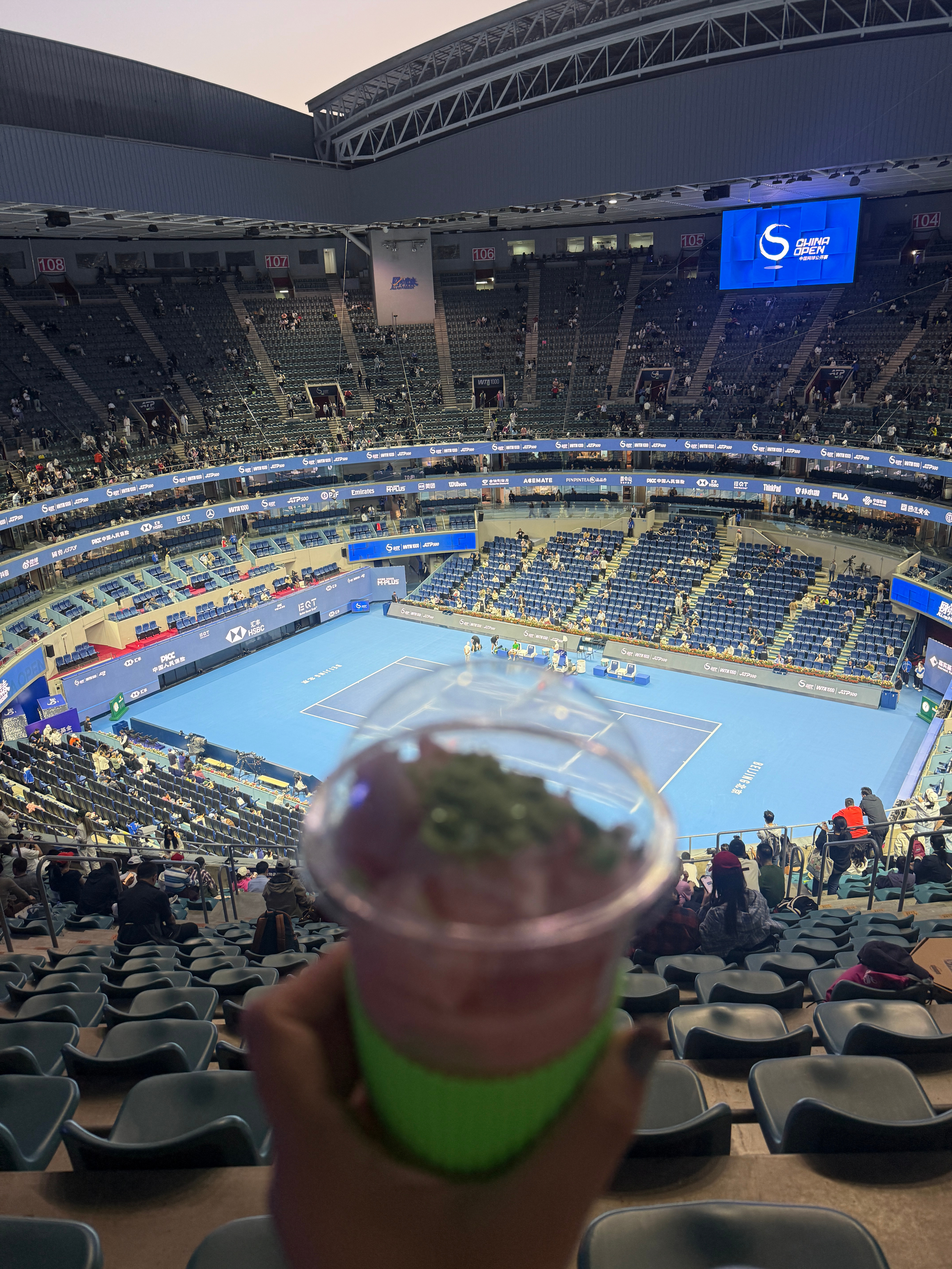 今晚中网男单决赛！又来支持了！！！🎾卷妹的唠嗑中网卷妹的日常  ​​​