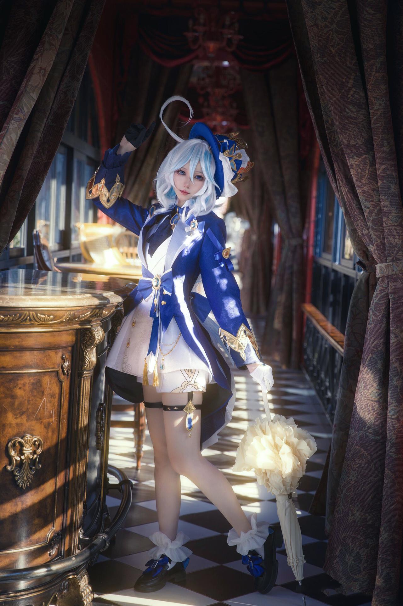 试做水神芙宁娜，那么她真名叫什么呢？
COSER：nami酱油炒饭#原神##游戏