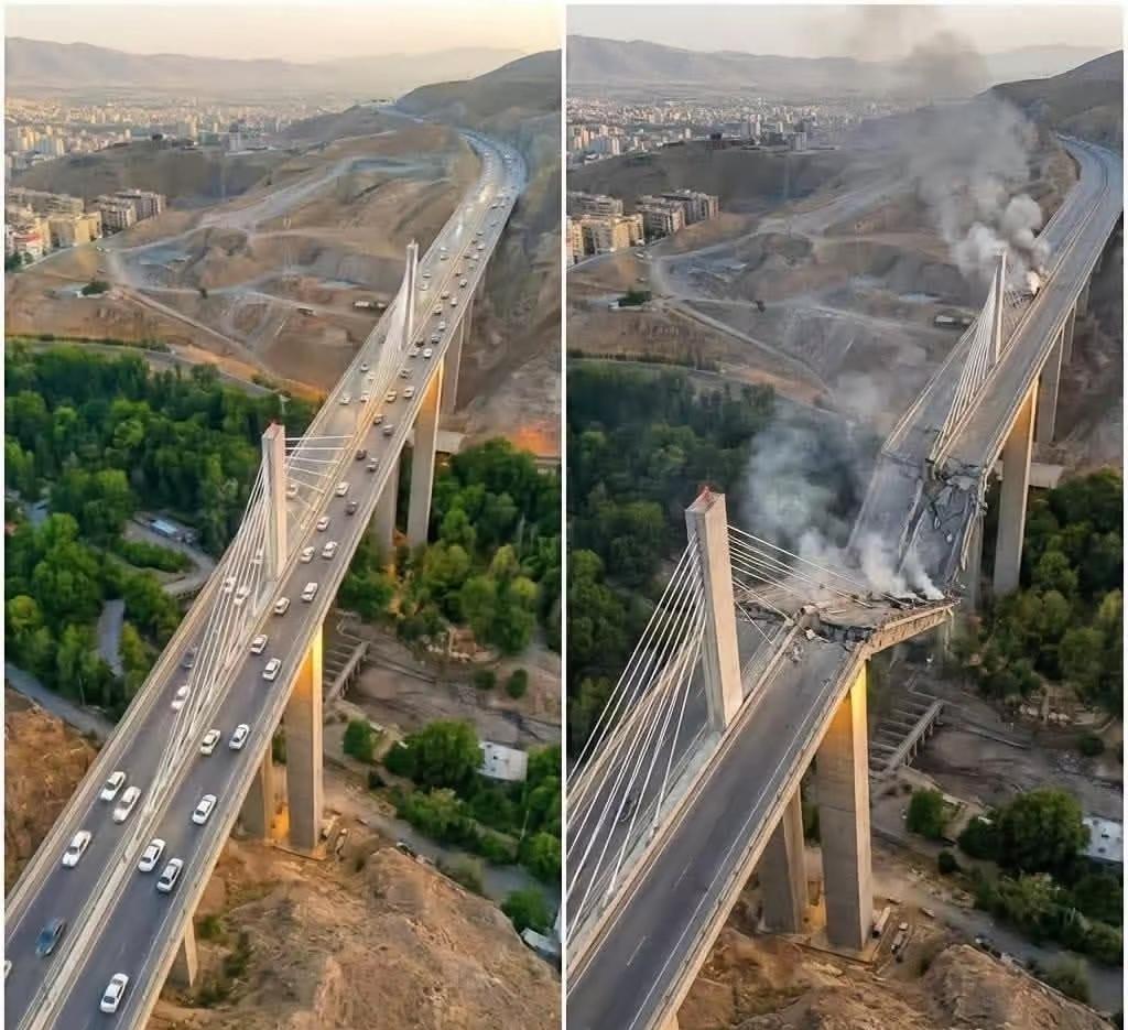 除了炸学校，还炸民用大桥！
美利坚，文明的反面，是丑恶！
桥有什么罪？
既然打不