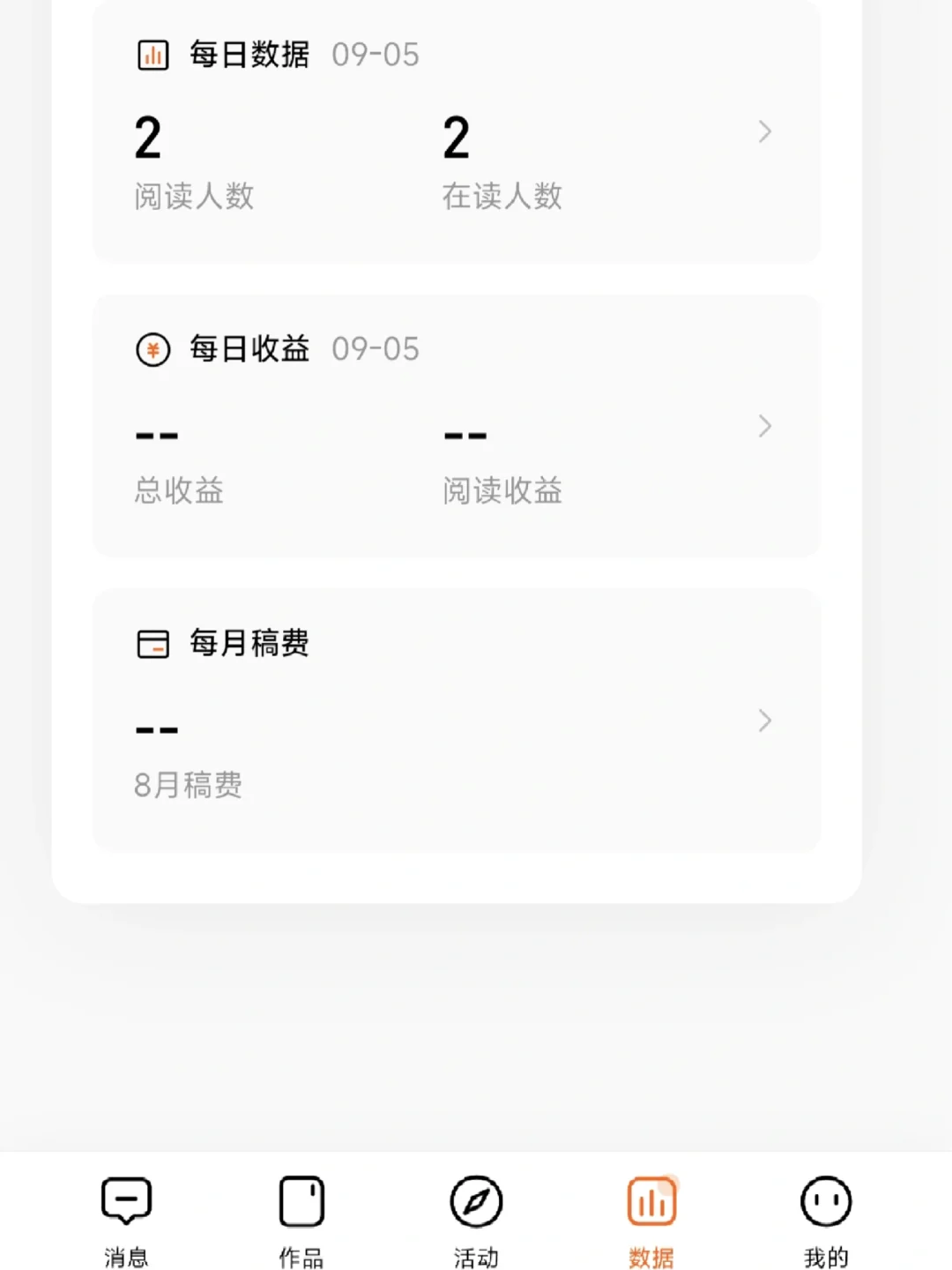 这个数据是都是我自己看的吗？