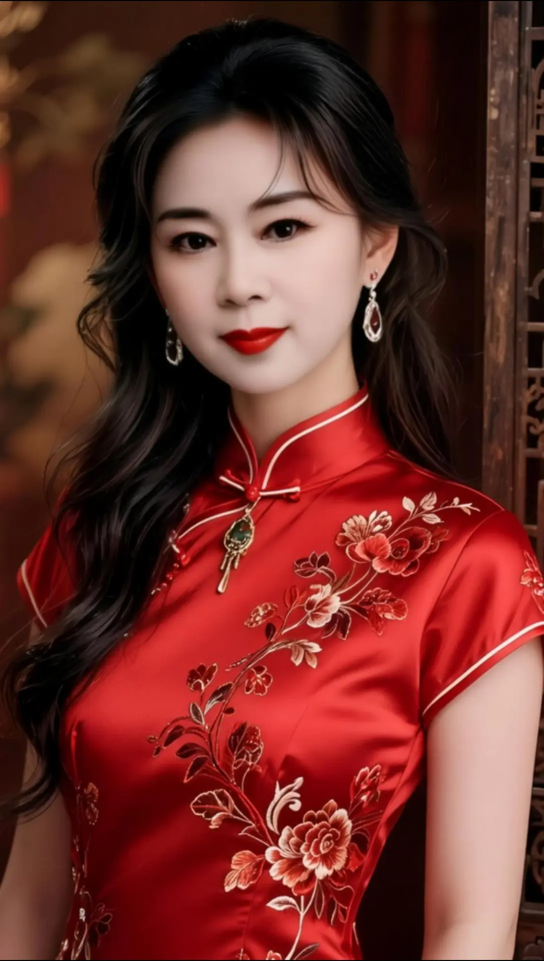 AI中式旗袍照 随变ai随便玩