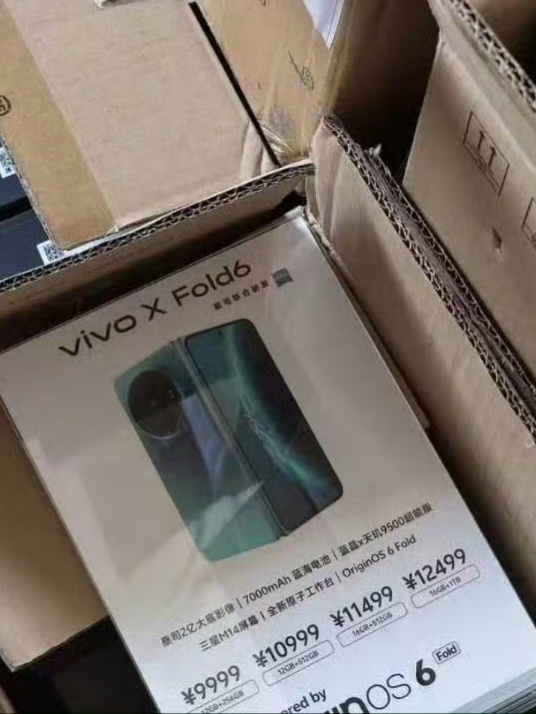 vivo X Fold6 蔡司2亿大底主摄｜7000mAh蓝海电池｜天玑9500