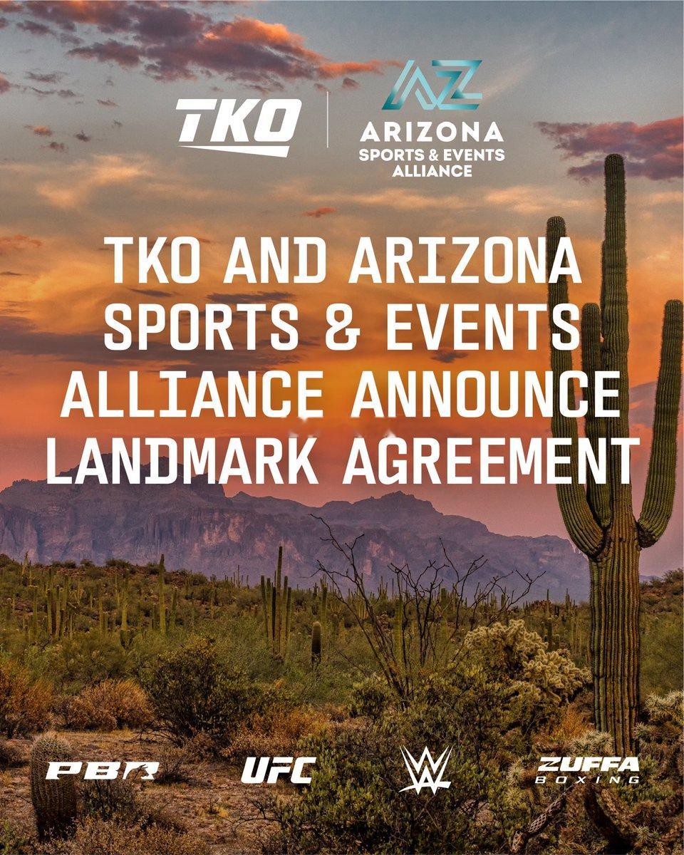 拳坛速递 TKO集团控股与亚利桑那体育（Arizona Sports）与活动联盟