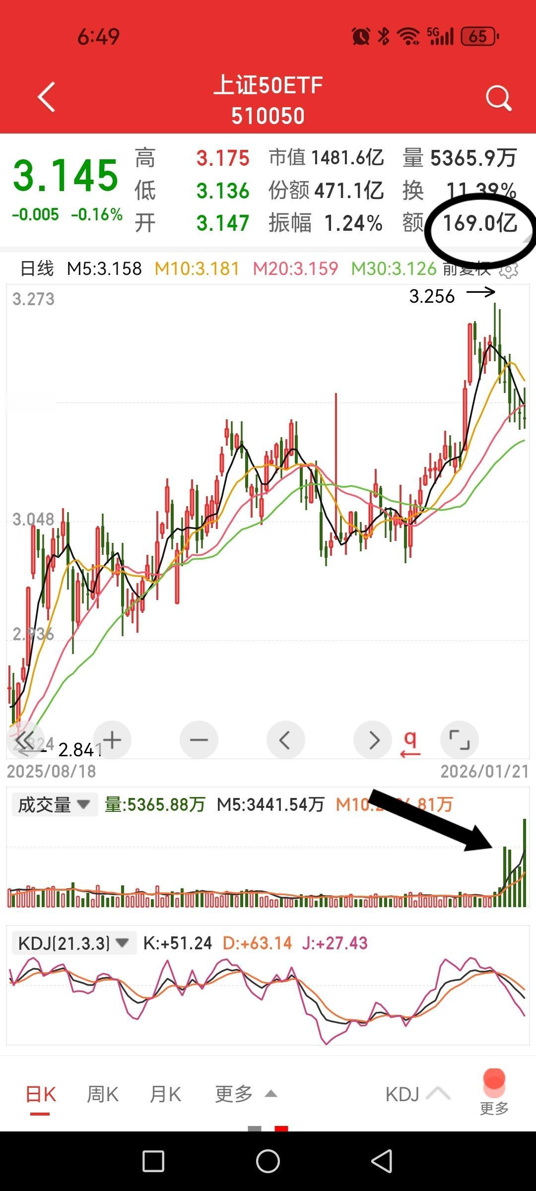 上证50ETF成交169亿，创十年天量，连续几天砸惨了，可股价并未跌什么，什么原