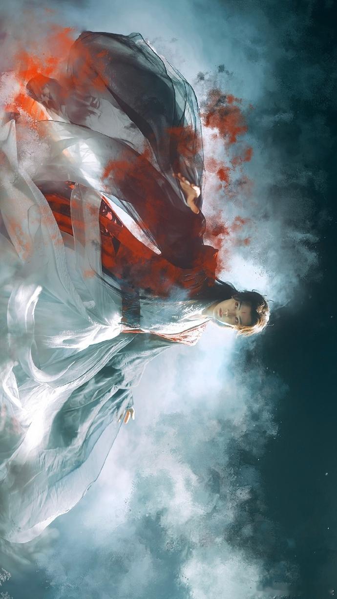 我拍的妖君侯明昊 被侯明昊的妖君造型惊艳到，随手一拍都能感受到他身上的贵气与清冷