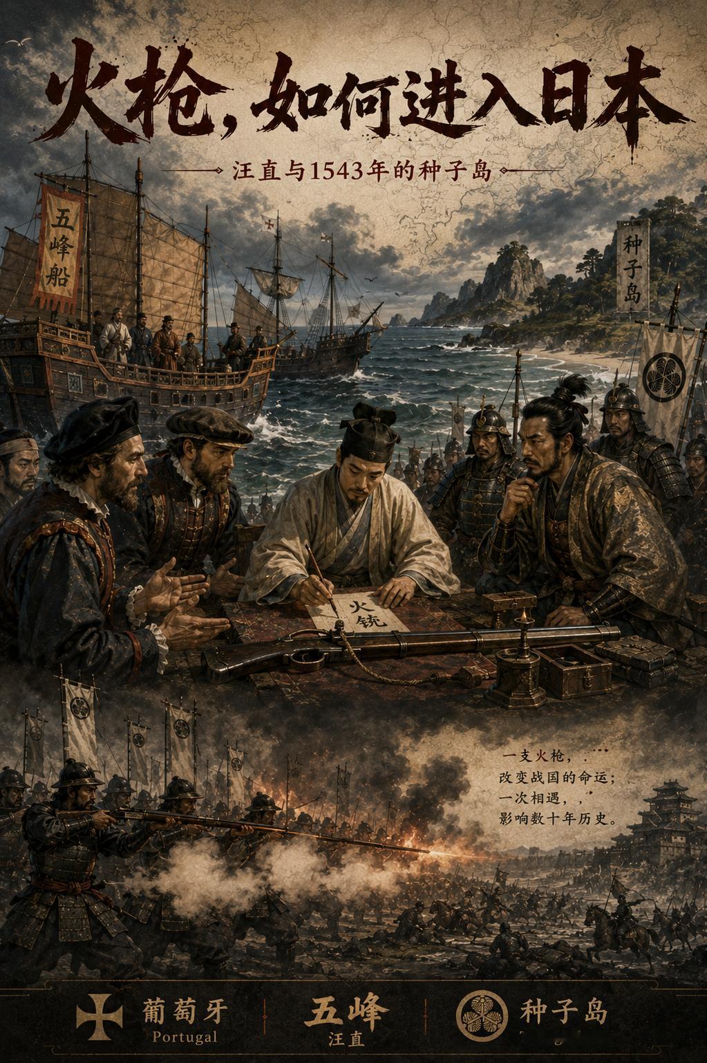 Claude讲述汪直协助将火枪传入日本的事迹。汪直与火枪传入日本：一个走私商人改