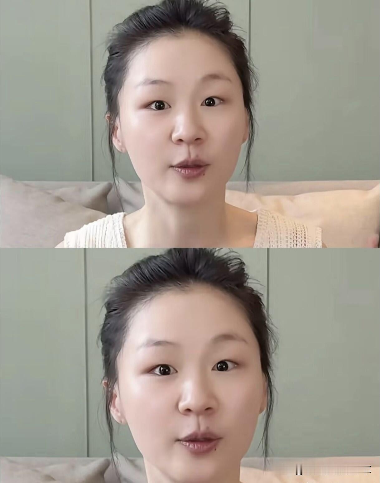 第一眼看到她确实会觉得这样的颜值，怎么都是和美女沾不到边的，甚至是有点丑的那一种