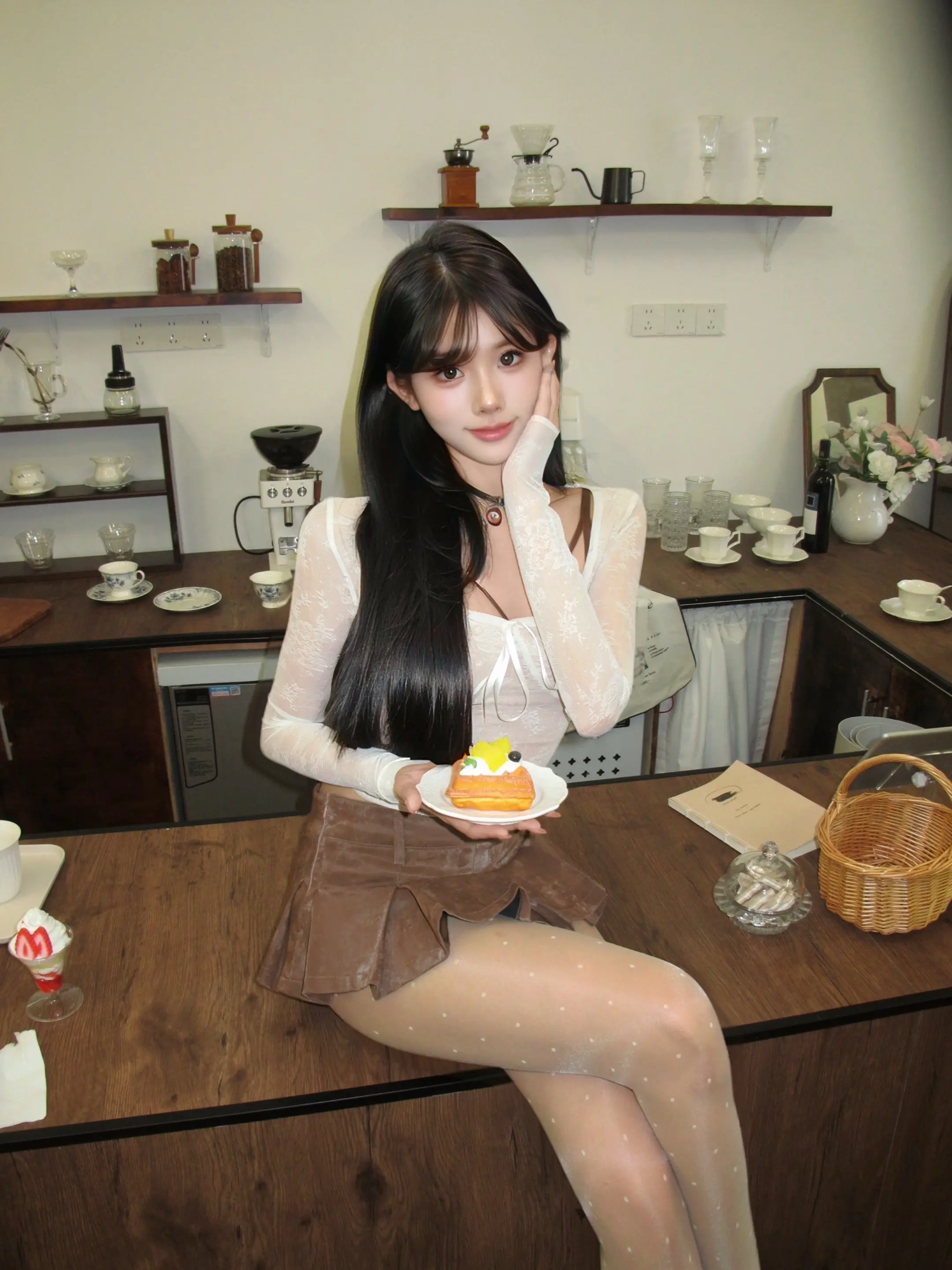 🍰 很显身材的一套  纯欲风满满