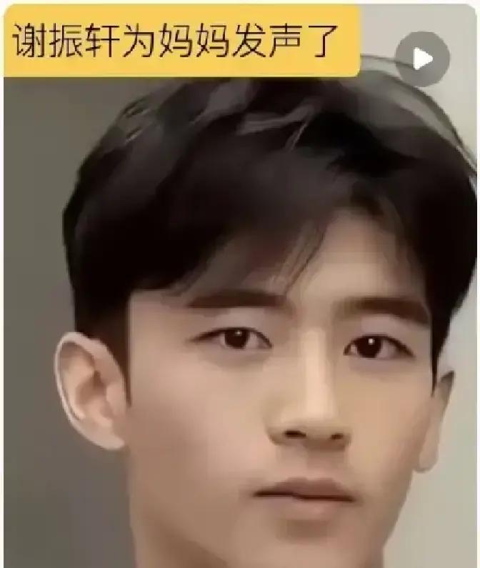 谢振轩才16岁，听到妈妈被说闲话，急得想立马飞回香港挡在她前面。
谢霆锋呢？镜