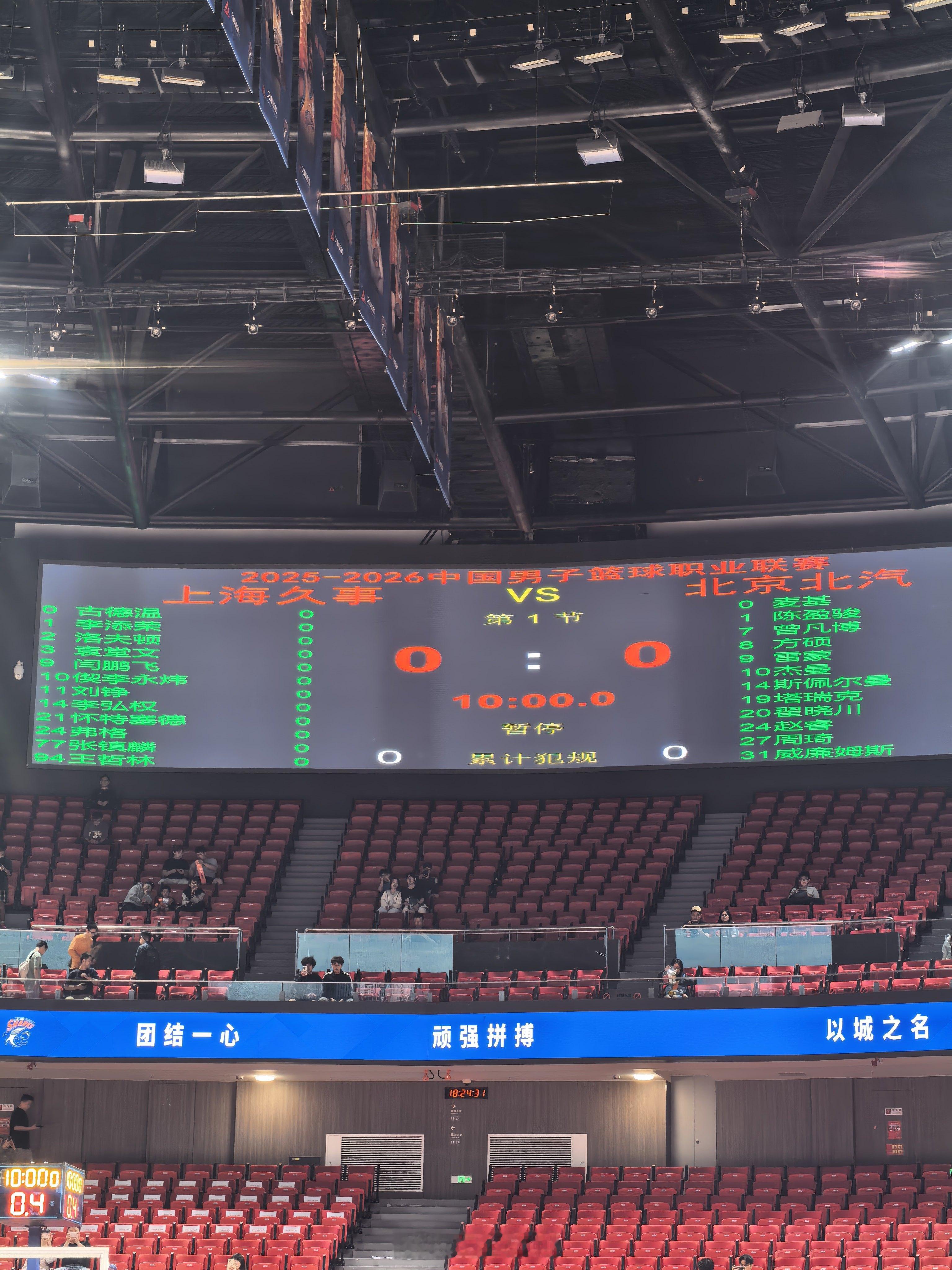 cba季后赛 北汽男篮名单和上一场一样 上海·上海体育馆