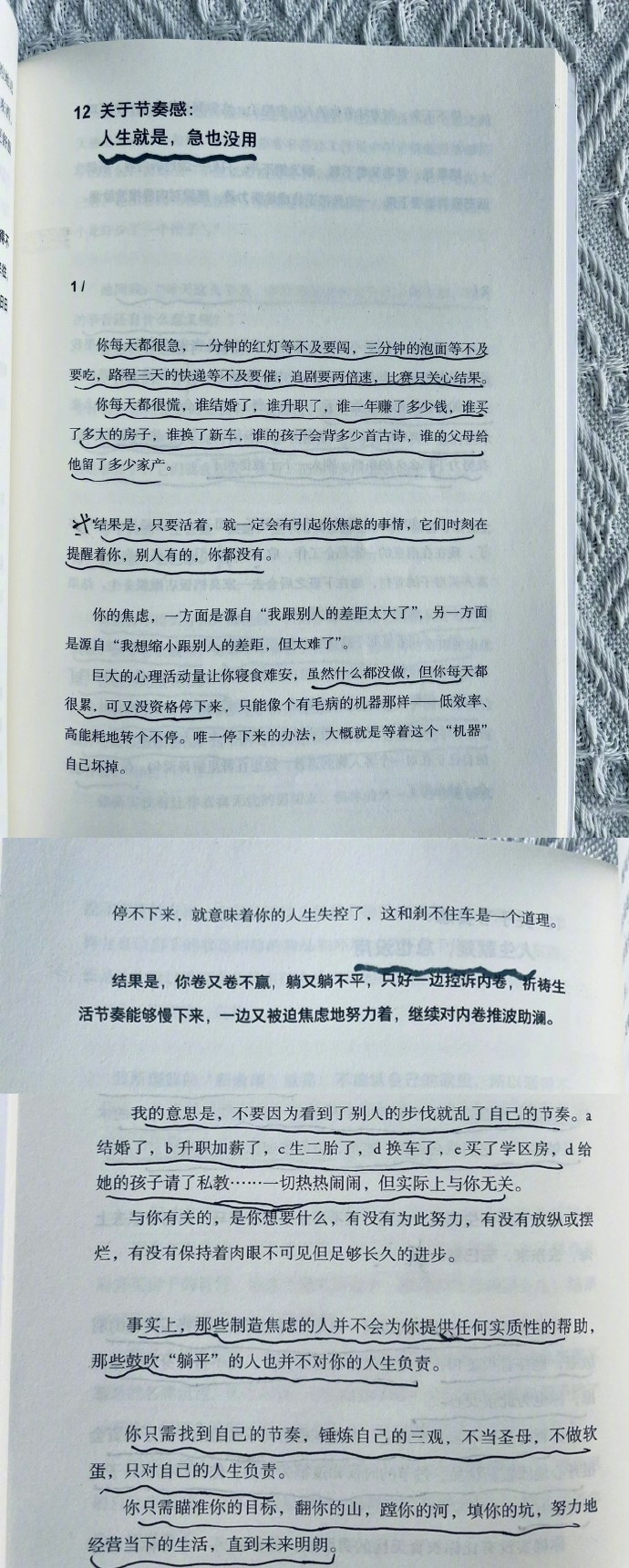 人生就是，急也没用。 ​​​