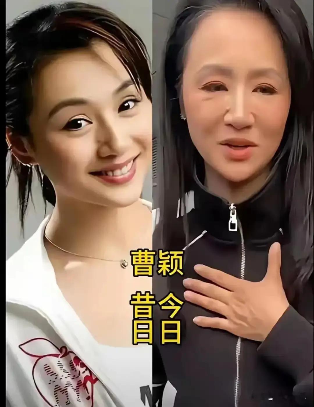 曹颖的白发，是她最美的勋章。
 
看到镜头前突然头发花白的她，你别急着感叹“老了