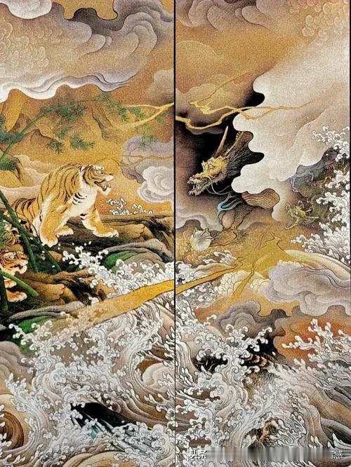 我的下联：龙吟沧海翻
“龙吟沧海翻”这个下联，与“虎啸千山动”堪称绝配。它在意象