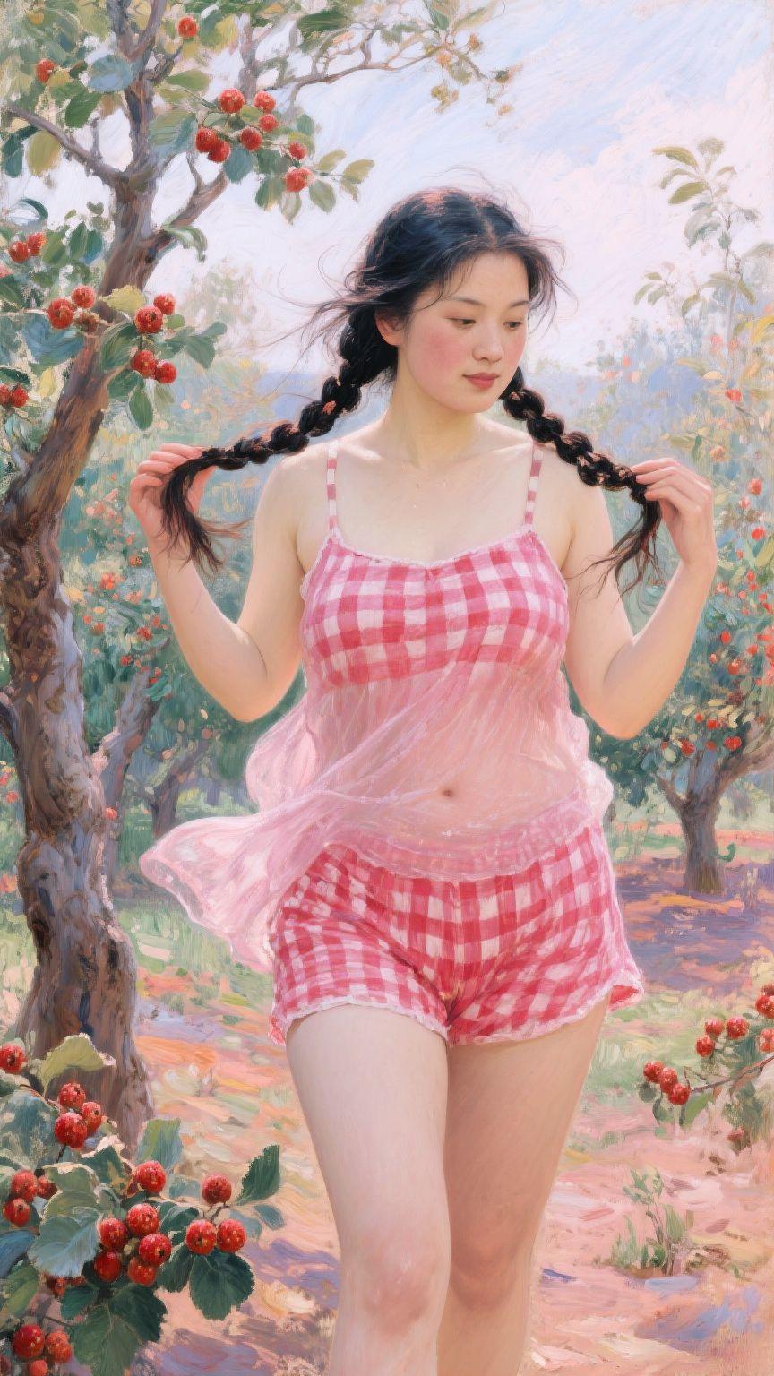 果实累累 油画题材 山楂