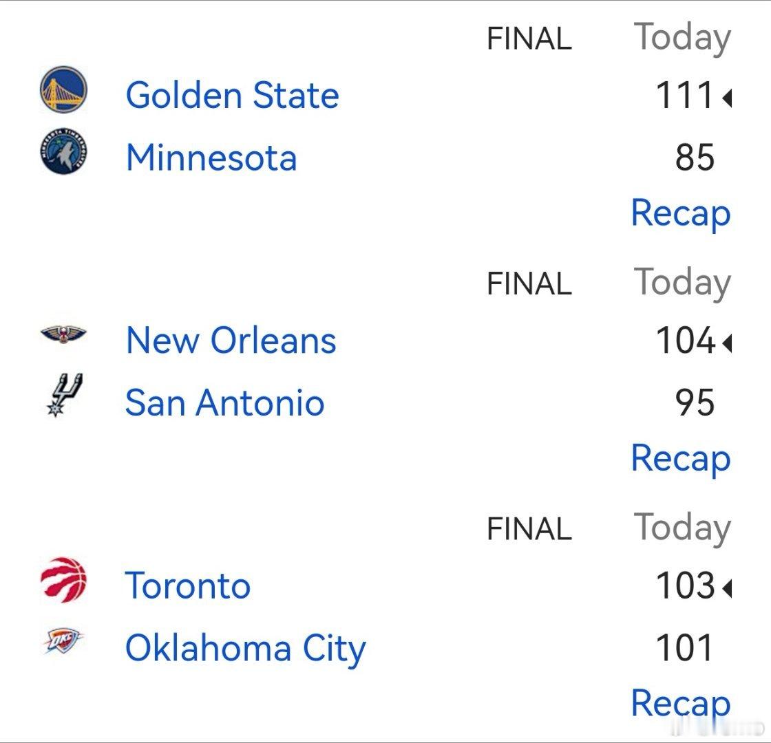 雷霆输马刺输森林狼输休斯顿火箭