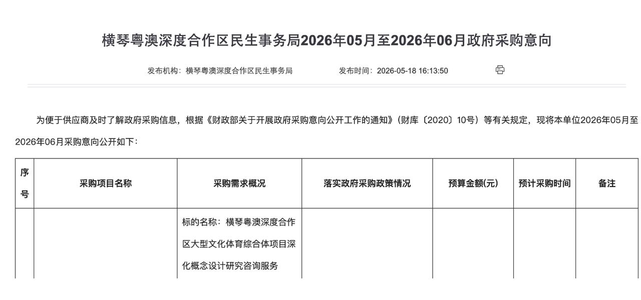 犀利！珠海约26.1万㎡文体综合体，要来！

琴澳的朋友们，咱们盼了许久的那个“