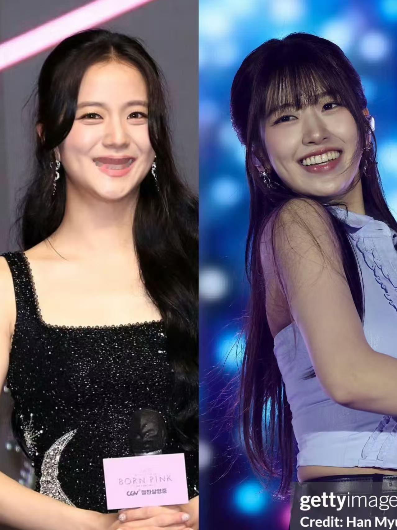 金智秀和安宥真两位演员脸爱豆确实挺像的 都是那种喜欢漏齿笑的明媚美女 ​​​