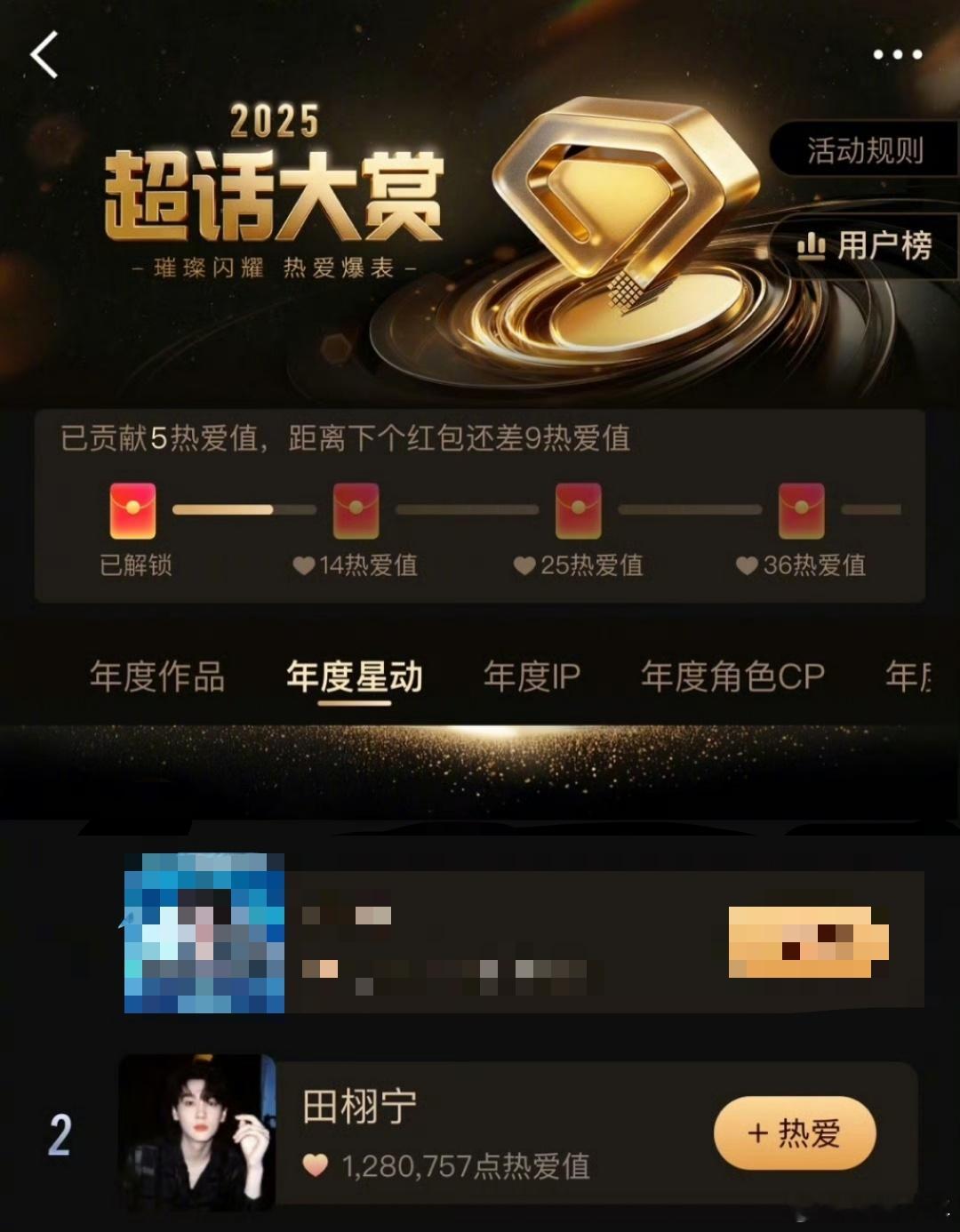 田栩宁超话热爱值破100万 救命！田栩宁超话热爱值光速破百万，这人气直接杀疯了，